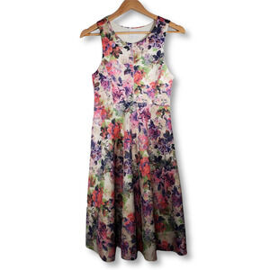 ASOS Maternity Floral Sleeveless Sundress A-Line Skater Dress Purple Size 2